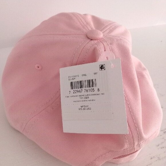 COACH Pink Adjustable Hat NWT - Picture 3 of 5